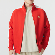 puma彪马红色外套男装冬季cny新年款本命年运动服针织夹克625831