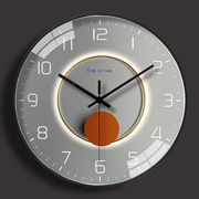 钟表挂钟客厅家用时尚2023时钟挂墙餐厅现代简约静音石英钟表