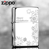 打火机Zippo正版 纯银浪漫雪花 男士限量珍藏限量情人圣诞礼物