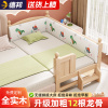 儿童拼接床实木新生，婴儿床大人可睡床边床带护栏加宽拼接大床神器