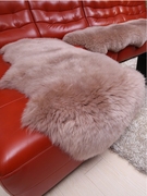 2023羊毛地毯纯手工卧室沙发垫床边皮毛一体羊皮客厅轻奢高级