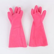 加棉手套春蕾牌，969-40绒里手套红色，家用手套保暖手套加长手套