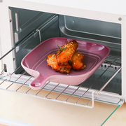 烤盘家用陶瓷带手柄烤箱微波炉专用网红餐具烘焙北欧菜盘焗饭盘子