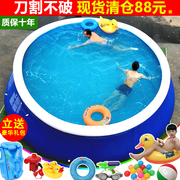 家用游泳池超大型儿童成人户外戏水池，折叠加高加厚(高加厚)室外充气免安装