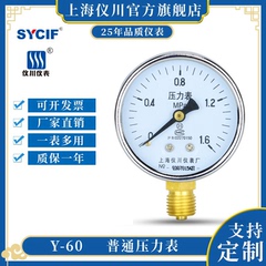 上海60径向水压气压油压仪川仪表