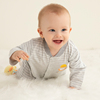 黄色小鸭婴儿连体衣纯棉可爱秋季男女宝宝长袖哈衣0-18月爬服