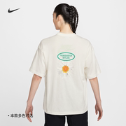 nike耐克女子t恤夏季印花宽松纯棉针织hj9427