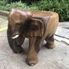 泰国大象小矮凳子木雕凳子实木换鞋凳茶几凳动物树墩穿鞋凳摆件