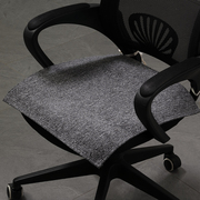 黑色沙发椅子坐垫高档简约现代办公椅垫单个椅子垫雪尼尔四季垫子