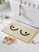 现代极简卫生间门口吸水地垫浴室速干擦脚垫，防滑家用可机洗地毯