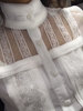 雪纺衫上衣女春装纯色立领拼接长袖蕾丝显瘦休闲打底衬衫2023欧美