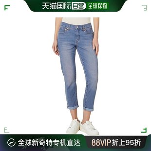 香港直邮潮奢levi's李维斯(李维斯)女士中腰男友风牛仔长裤