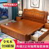 中式实木床1.8米双人床大床200x220主卧工厂1.5橡木床储物床
