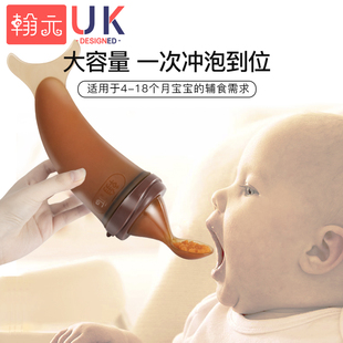 米糊勺子奶瓶挤压式硅胶米粉餐具婴儿喂食器养吃宝宝辅食工具神器