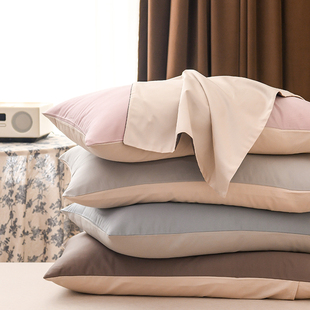粉丝福利100支长绒棉枕套，全棉纯棉枕头套，48×74cm一对装