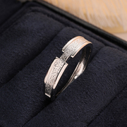 男士婚戒结婚对戒仿真假钻石道具戒指开口大号简约婚礼仪式用拍照