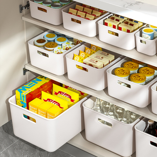 日本家用厨房收纳盒零食收纳箱，衣服整理盒桌面，杂物储物玩具塑料筐