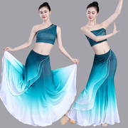 傣族舞蹈演出服装练功裙表演服傣族服装女舞裙孔雀舞艺考服装