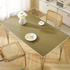 皮革pvc桌垫桌布免洗防油防水防烫茶几桌面，保护膜餐桌垫塑料台布
