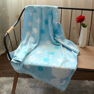 ！竹纤维正方形薄款大浴巾 吸水婴儿童夏凉被薄毯 100*100cm