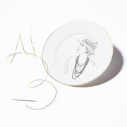 。法国Maison Fragile高档西餐餐具套装咖啡杯陶瓷牛排盘子精致礼