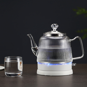 玻璃电热水壶自动断电快速开水壶泡茶煮水家用冲茶立体条纹烧水壶