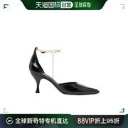 香港直邮salvatoreferragamo菲拉格慕女士尖头踝链高跟鞋
