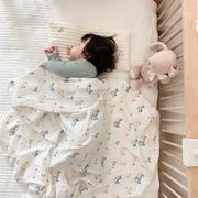 新生儿包巾抱被产房包单夏婴儿纱布巾浴巾双层纱竹棉襁褓包巾盖毯