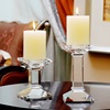 欧式水晶玻璃蜡烛台烛光晚餐，婚庆婚礼烛台，道具餐桌装饰烛台摆件