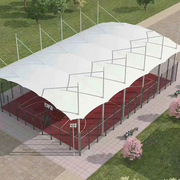 钢膜结构遮雨篷，户外篮球场球场钢，膜结构雨棚加工室外顶篷