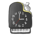 钢琴房钢琴挂钟音乐培训教室挂表装饰时钟表挂墙钟超静音石英钟表