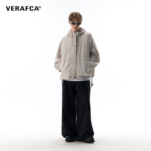VFC/VERAF CA连帽冲锋衣外套男2024设计感宽松中性立领夹克
