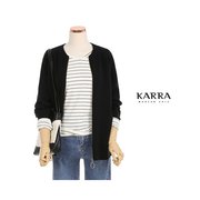 韩国直邮KARRA 羽绒服 KARRA 圆领设计 针织衫 拉链细节 夹克 K