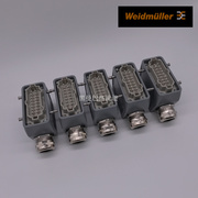 魏德米勒WEIDMULLER 矩形重载连接器航空插座16芯16针接插件24芯