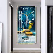 创意钟表挂钟客厅大尺寸，2022家饰艺术造型夜光扫秒静音石英钟