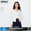 ONLY春季时尚百搭宽松圆领蝙蝠袖短款外套女123336007