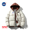 NASA联名假两件羽绒服男冬季宽松加厚保暖情侣棉衣外套男款棉服