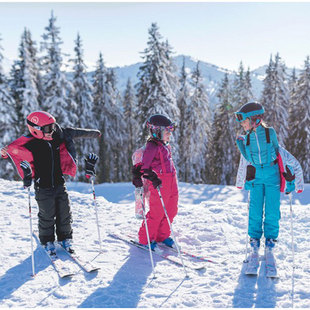 儿童滑雪裤男童女童冬季户外单板保暖加厚单板双板儿童背带滑雪裤