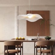 现代极简艺术设计感荷叶，吊灯复式楼别墅楼梯间个性，灯具客厅餐厅灯