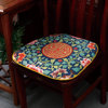 新中式餐椅坐垫扇型椅垫茶椅垫子，马蹄型红木实木椅子防滑垫可定制