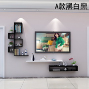 创意电视背景墙装饰架，隔板墙上置物架，客厅造型架电视柜机顶盒架