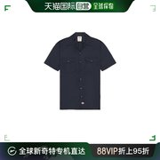 香港直邮潮奢dickies迪凯斯男士，经典斜纹布短袖工作衬衫