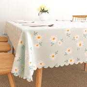 pvc桌布防水防油免洗田园花朵书桌，餐桌台布茶，几桌垫ins风长方形