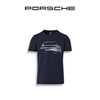Porsche 保时捷 Turbo 系列 男女通用款 深蓝色T恤