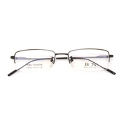 眼镜半框100%纯钛镜架超轻近视镜框 男 9152配眼镜