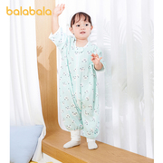 巴拉巴拉婴儿睡袋宝宝防踢被纯棉新生儿抗菌舒适动物满印清新可爱