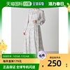 日本直邮Honeys女士高领花朵图案连衣裙 高腰设计显瘦 透气舒适