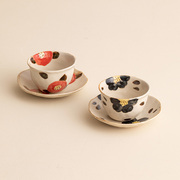锅小姐日本进口常滑烧杯子套装日式陶瓷待客茶杯创意下午茶咖啡杯