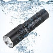 旋转调焦T6潜水手电筒照明充电铝合金防水LED强光手电筒