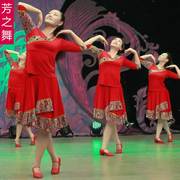 芳之舞广场舞服装裙子套装春夏藏族舞蹈服女中老年演出跳舞衣服
